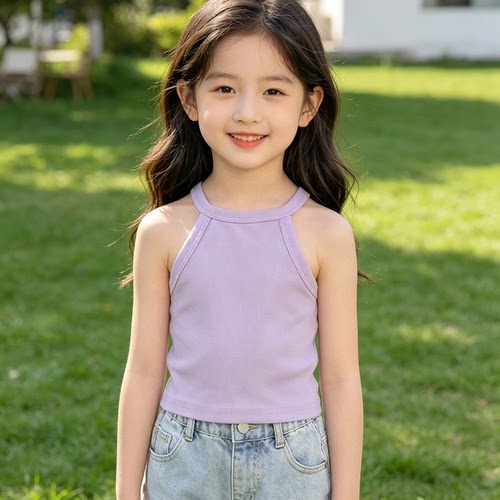 女童吊带上衣2026夏季新款