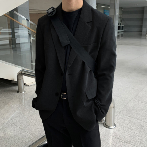 春季ulzzang百搭气质潮男西装男韩版宽松西服网红外套FC586-P98图片