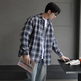 春季高品质帅气格子长袖衬衫男韩版衬衣休闲打底衫CT09-P50，男装衬衫，四季星座713