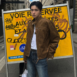 秋冬品质帅气男士机皮绒夹克韩版宽松休闲外套潮FC711-P110，男装夹克，四季星座713