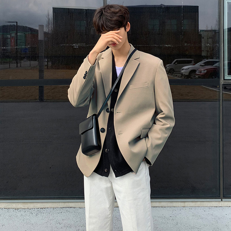 春季新款气质帅气西装韩版休闲小西服ins外套FC566-P105，男装西服，四季星座713