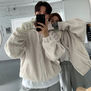 冬季oversize加厚羊羔毛棉衣男女韩版宽松情侣棉夹克FC99-P115图片
