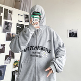 春季帅气字母小雏菊卫衣男韩版宽松连帽开衫潮外套M30，男装卫衣，四季星座713