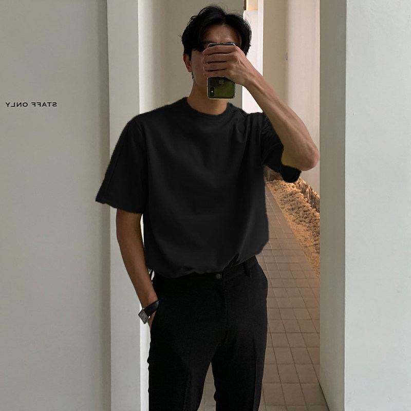 春夏季气质纯棉短袖T恤韩版宽松休闲半袖打底衫T06-P35,男装T恤,四季星座713