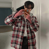春oversize高品质韩格子连帽长袖衬衫男韩版宽松衬衣CT111-P65，男装衬衫，四季星座713