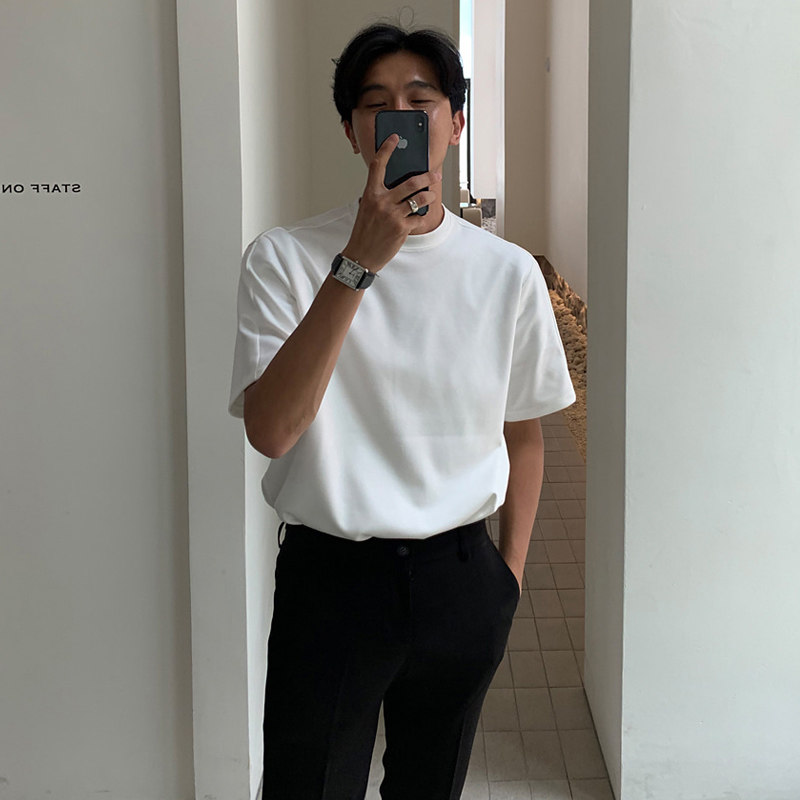 春夏季气质纯棉短袖T恤韩版宽松休闲半袖打底衫T06-P35，男装T恤，四季星座713
