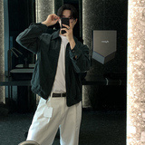 春秋季帅气高级感灯芯绒夹克男韩版宽松茄克衫潮流外套FK808-P115，男装夹克，四季星座713