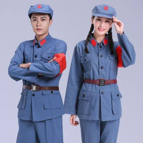 成人红军演出服长征红歌合唱服
