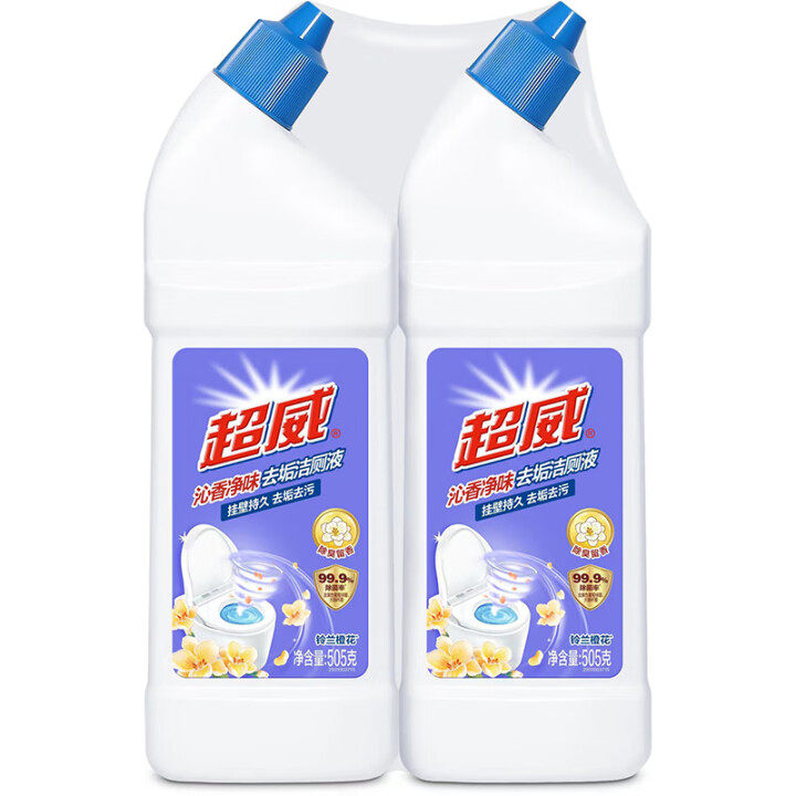 超威沁香去垢洁厕液去垢去污强效去污洁厕 铃兰橙花两瓶,洗护清洁剂/卫生巾/纸/香薰,马桶清洁剂/洁厕剂,淘宝优惠券,粉丝福利购,淘宝优惠卷