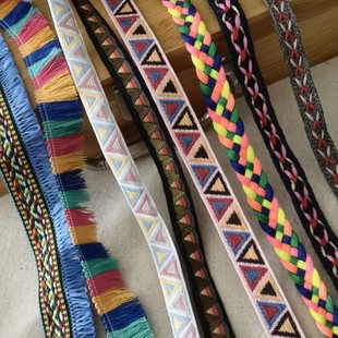 精美刺繡提花絲帶民族風(fēng)花邊輔料發(fā)飾發(fā)夾手工服裝 輔料配飾花邊