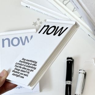 韩国oab 高颜值少女心日程计划本手账本学生笔记本子 Now本复刻款