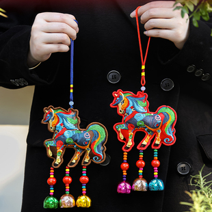 2026马年新年装饰氛围布置入户卧室门把手贺年挂件过年喜庆室内