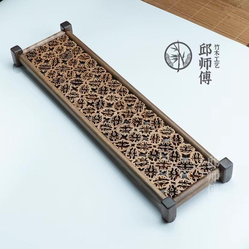 竹木茶盘沥水盘核桃干泡茶杯
