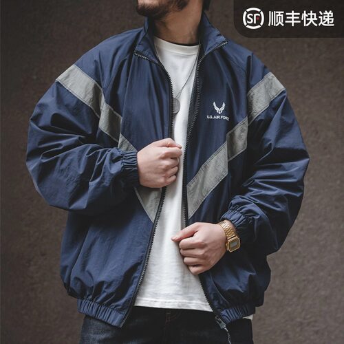 马登工装ARMY反光连帽飞行员夹克IPFU校服风速干外套宽松训练服男
