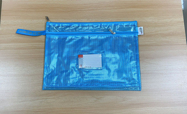 红杰网格文件袋加厚防水收纳袋图片