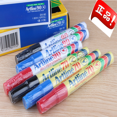 artline包邮原装单头12支油性笔