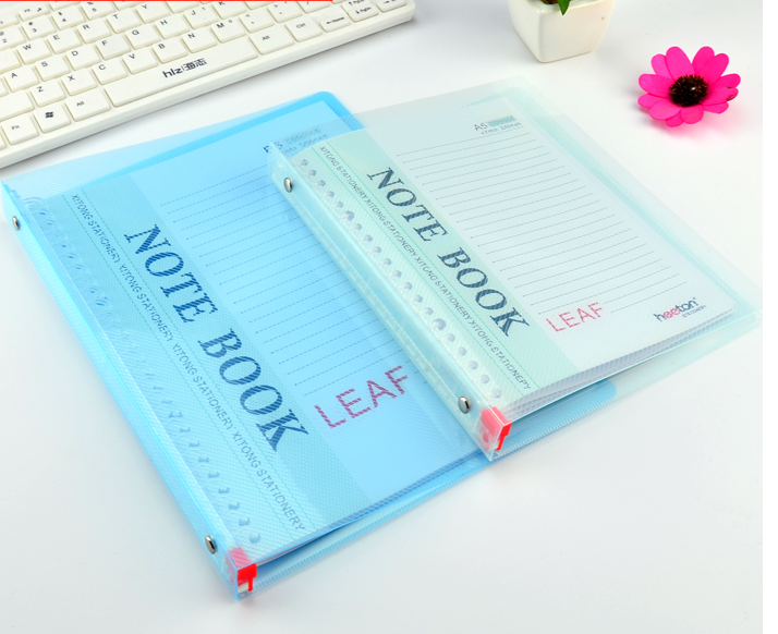 60页透明活页夹活页笔记本多孔记事本活页簿26孔20孔活页芯活页册