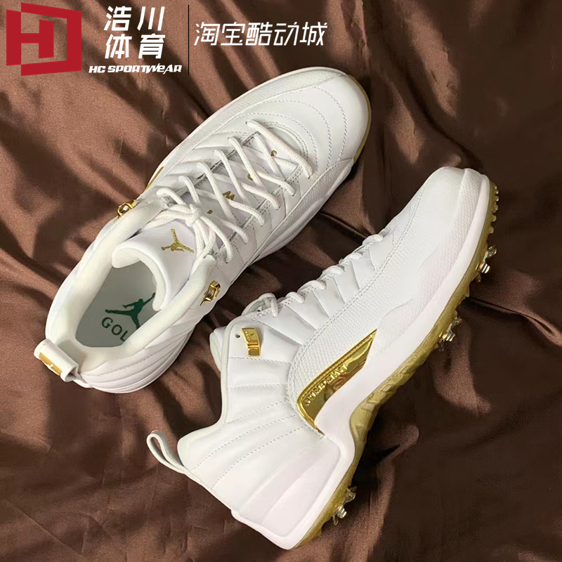 AJ12LOW白金高尔夫球鞋