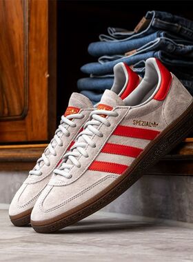 ADIDAS阿迪达斯 三叶草HANDBALL SPEZIAL低帮复古德训板鞋 EF5747