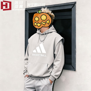 卫衣套头衫 Adidas 无袖 男女运动休闲宽松情侣款 IA3415 阿迪达斯