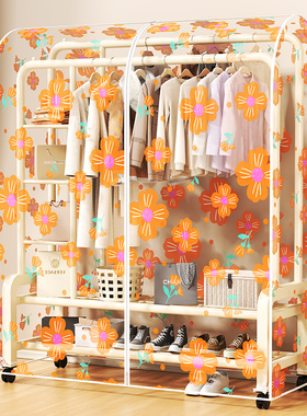 衣帽架防尘罩家用落地式晾衣架防尘袋防潮透明衣杆罩子挂衣袋神器