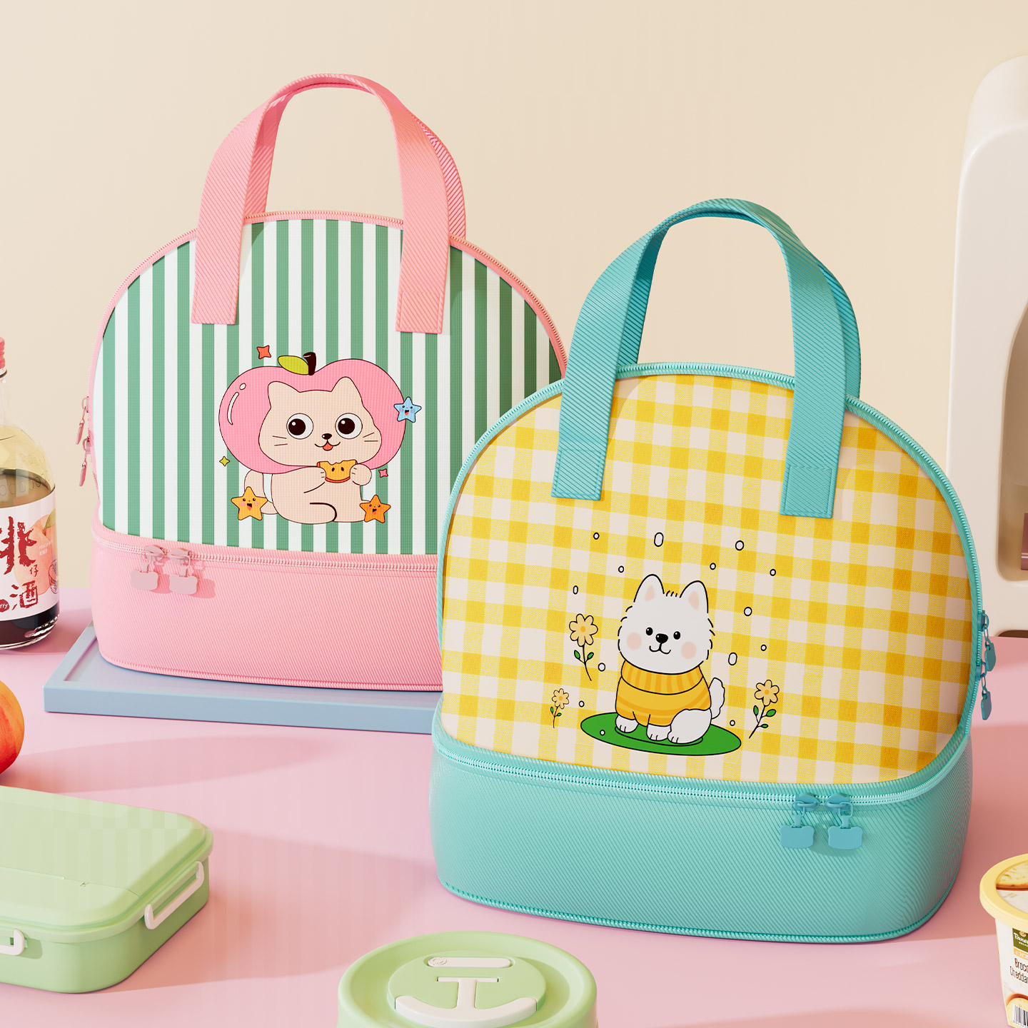 【持久锁温】可爱饭盒袋手提袋