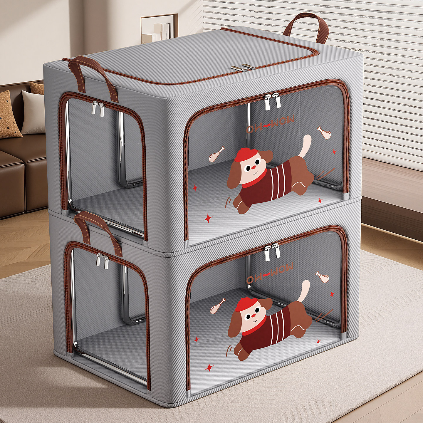 整理箱收纳箱换季衣柜衣服被子玩具收纳筐布艺大容量衣物储物箱子,收纳整理,收纳箱,淘宝优惠券,粉丝福利购,淘宝优惠卷