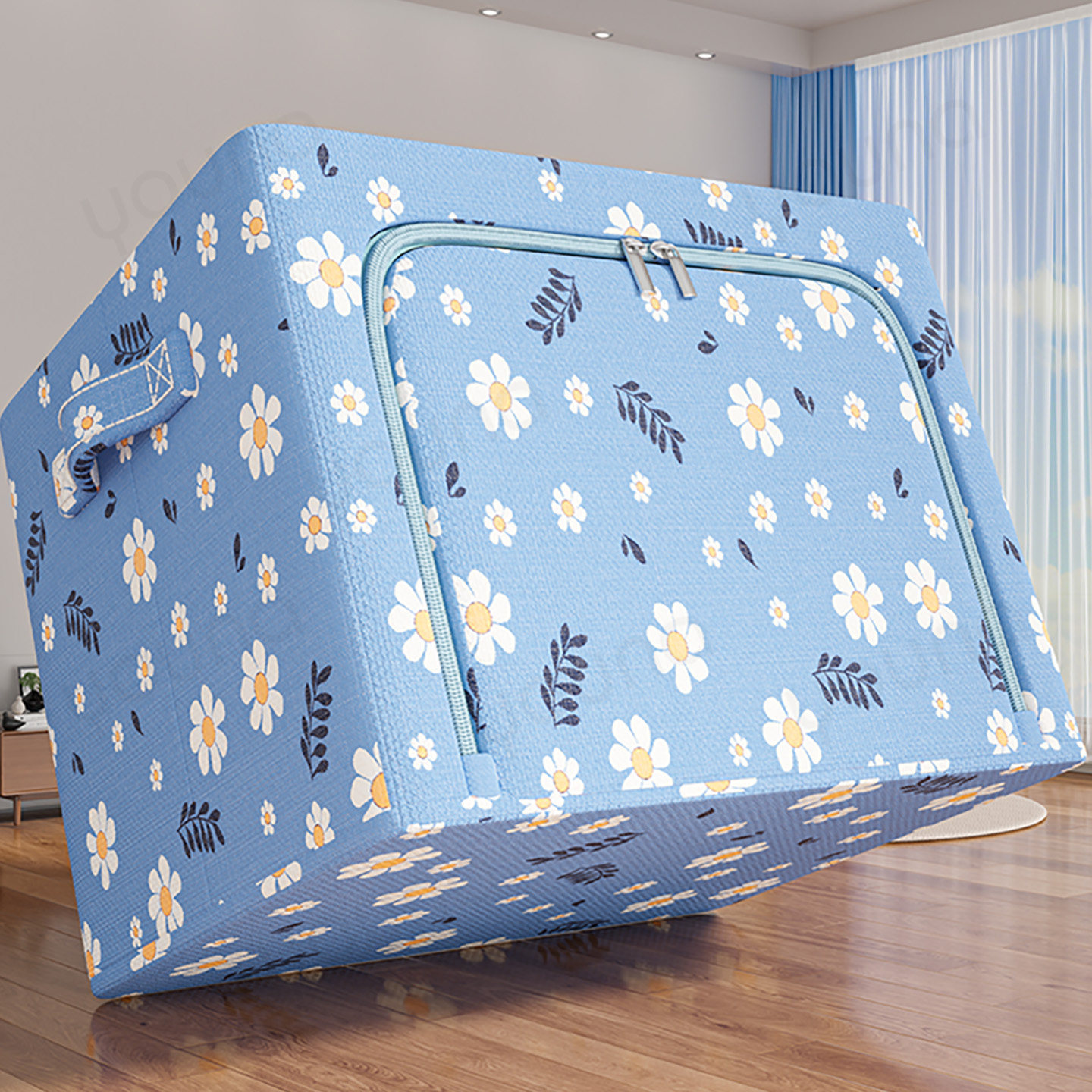 衣服收纳箱大容量超大家用衣物整理盒可折叠布艺牛津布储物箱神器