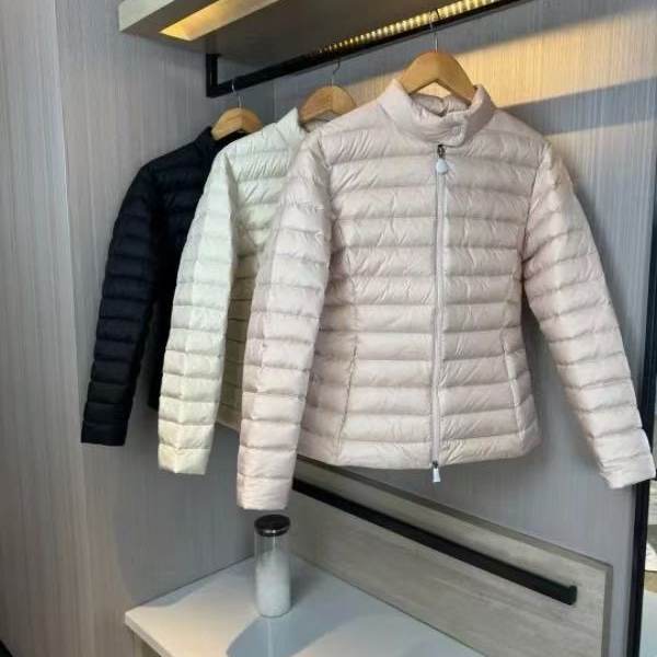 2025新款M蒙轻薄款家 羽绒服女立领修身显瘦冬保暖夹克白鹅绒外套