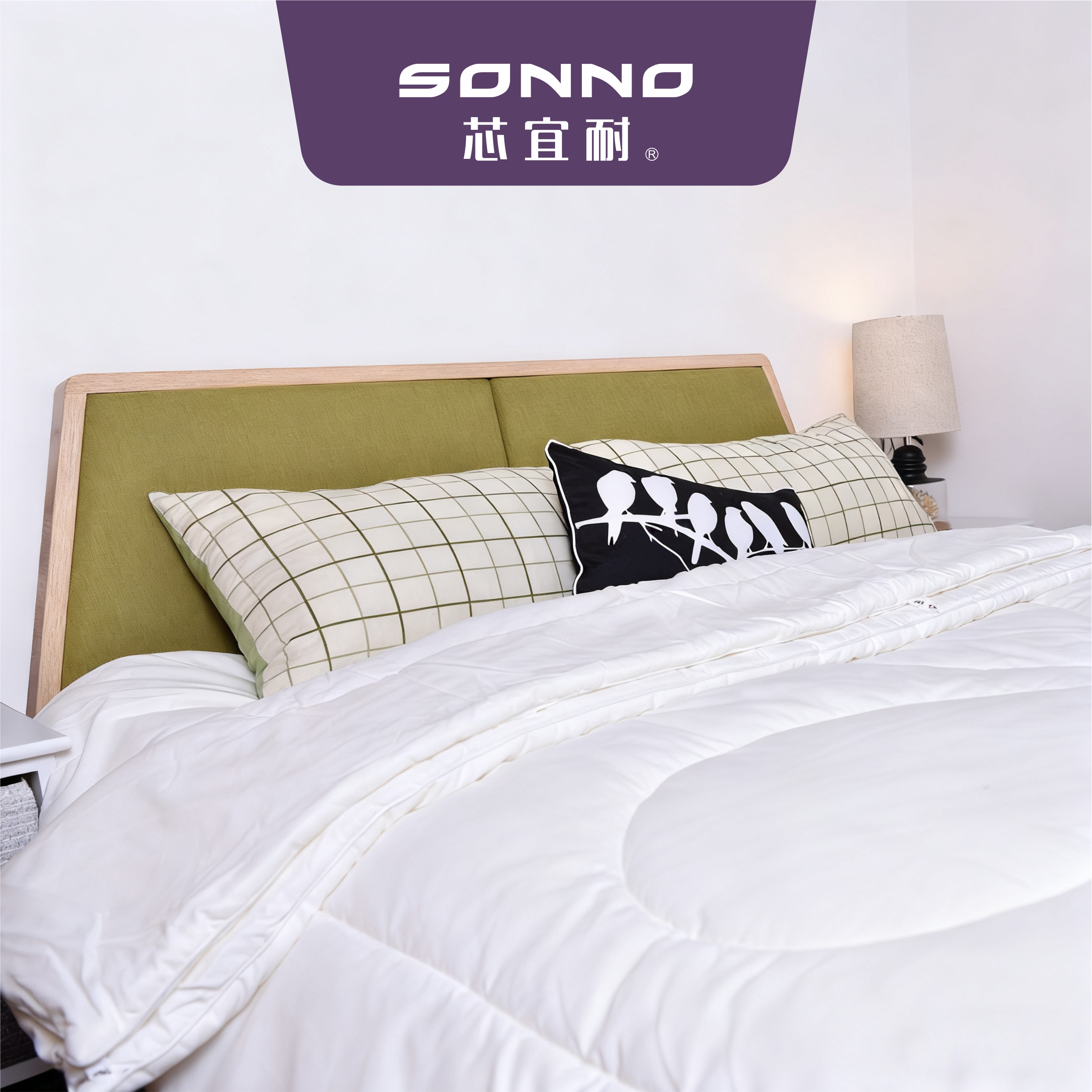 SONNO芯宜耐春秋冬被加厚保暖可水洗被子被芯子母被四季通用被