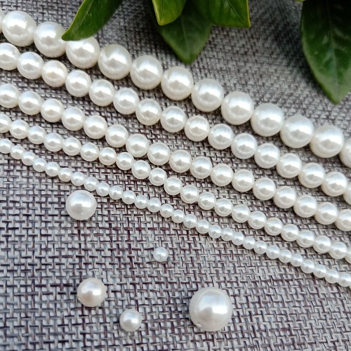 南洋直孔2-16mm贝壳珍珠DIY配件