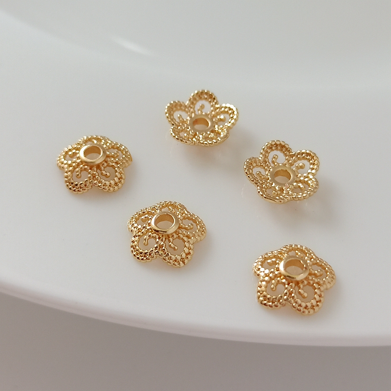 包金镂空项链吊坠耳饰花帽