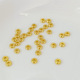 18K包金保色铜镀金光面隔片小扁片散珠手链隔珠手作DIY饰品配件