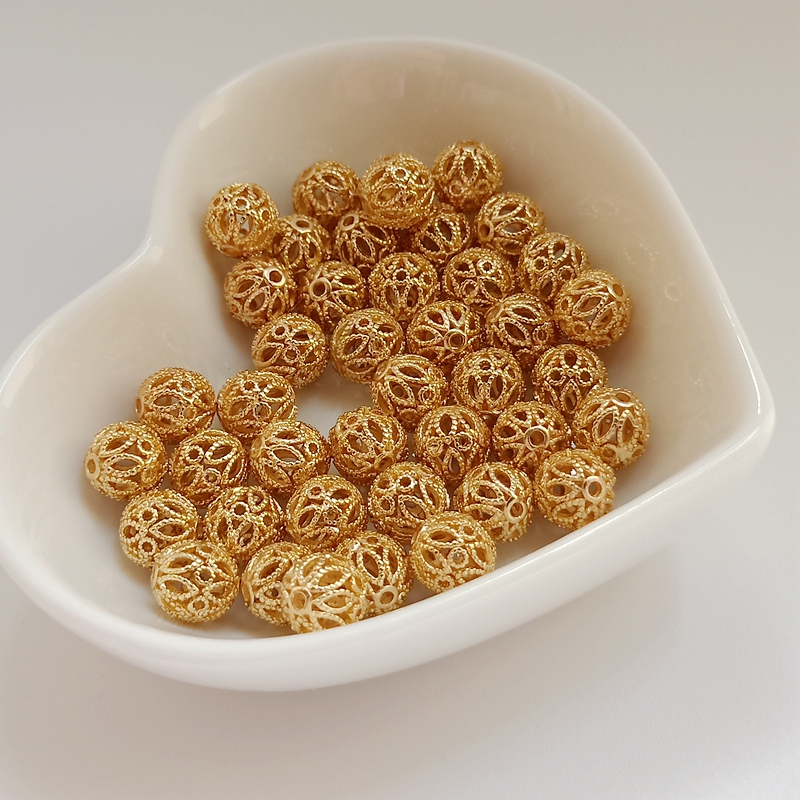 14K包金珠保色镂空球绣球隔珠吊珠圆球花珠diy手串饰珍珠项链8mm,饰品/流行首饰/时尚饰品新,其他DIY饰品配件,淘宝优惠券,粉丝福利购,淘宝优惠卷