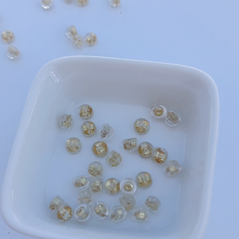 diy包金硅胶纯铜电镀耳堵