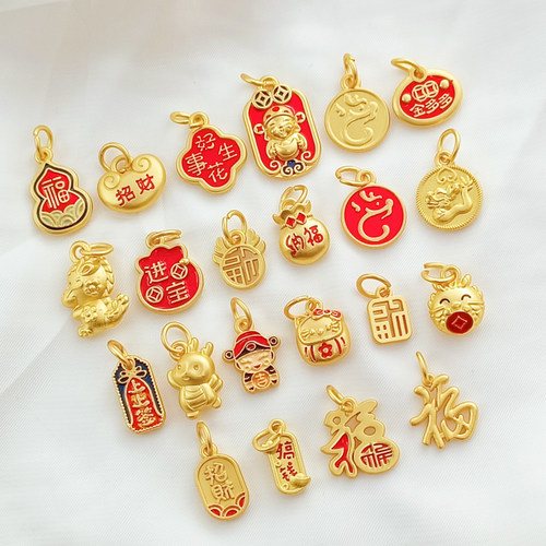 转运福招财进宝纳福龙宝财神吊坠