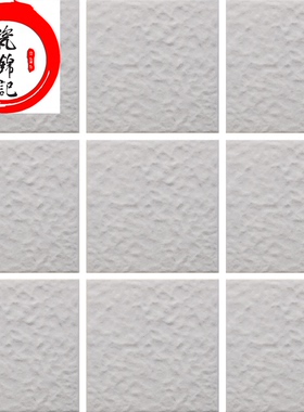 95×95mm外墙瓷砖浅灰色麻面通体砖室外小块瓷砖方块砖室外墙面维