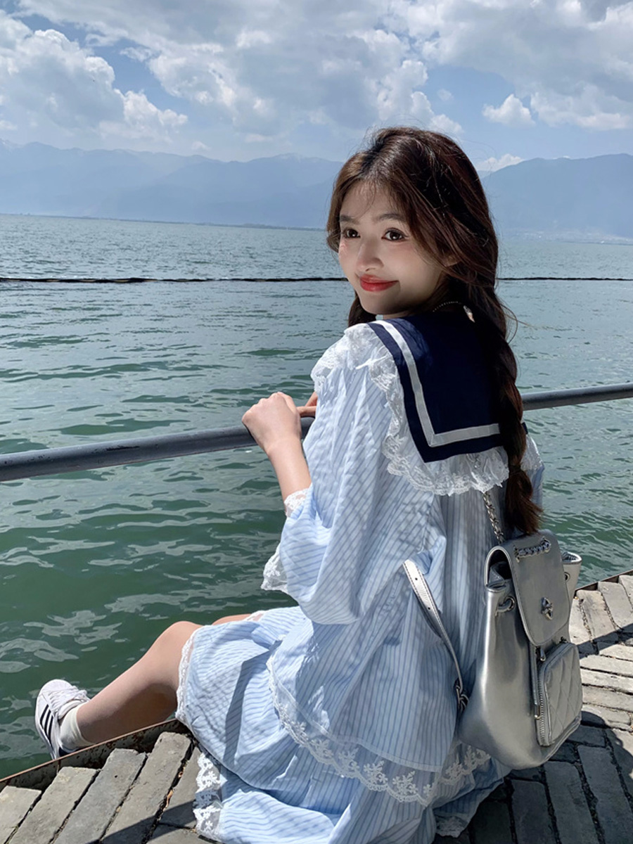 大码女装宽松遮肉显瘦减龄两件套