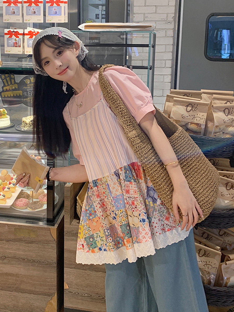 大码女装夏季新款宽松显瘦两件套
