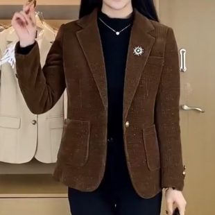 网红高级西服外套女2024早春新款洋气妈妈小西装秋冬气质上衣正装