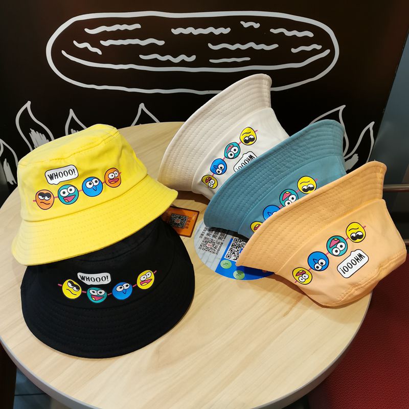 春秋出游儿童卡通百搭韩版渔夫帽