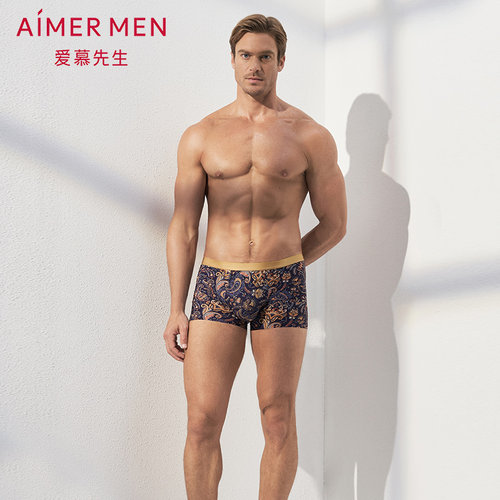 Aimer men爱慕先生19AW-U SPACE装腰平角裤男士内裤NS23C341