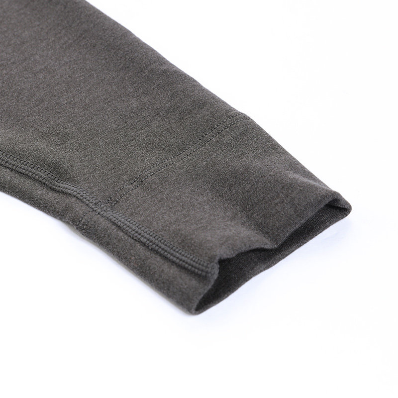 MR. AIMERS NEW AUTUMN AND WINTER MENS SLIM WOOL DOUBLE-LAYER PADDED V-NECK PROTECTIVE TOP NS72C942