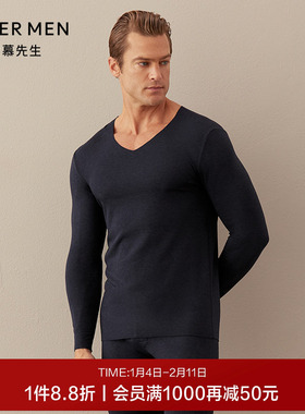 爱慕先生20AW牛奶随心本命年红品V领长袖NS72D481