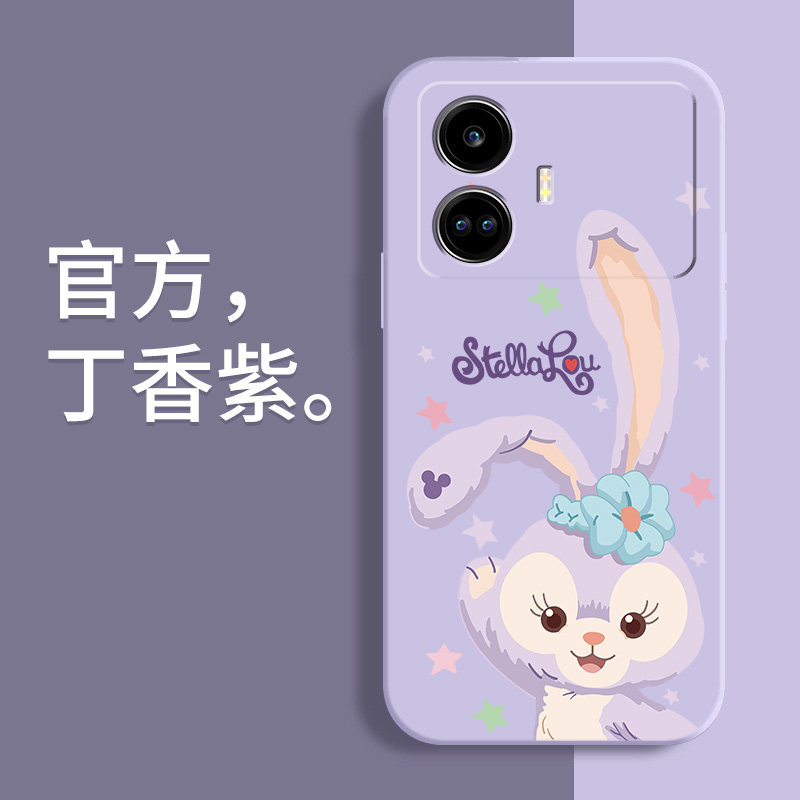 Realme GT Neo5手机壳防摔OPPO卡通星黛露realme真我GTNeo5SE液态硅胶软壳镜头全包保护套可爱女新款DIY外壳
