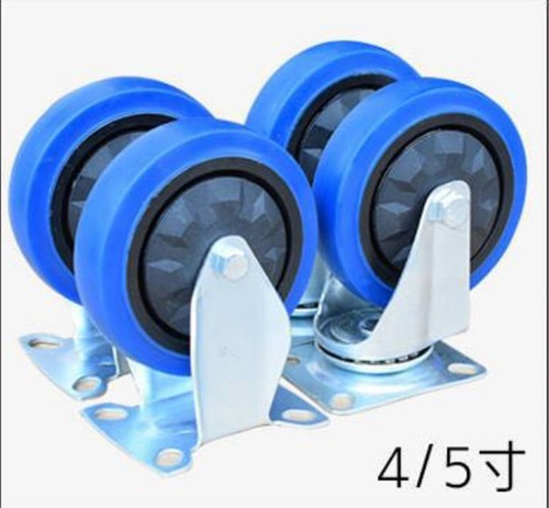 脚轮橡胶静音定向活动拉货手推车