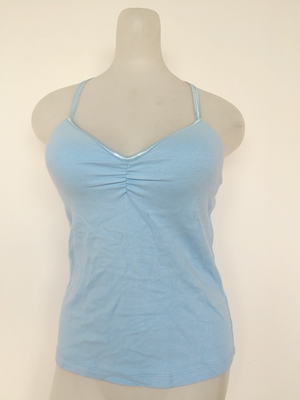 外贸出口厂家带罩杯吊带背心打底背心胖MM 中号大号ML号简约纯色