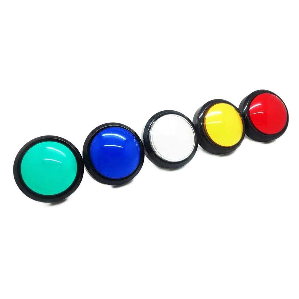 超大型圆形游戏机按键 圆形100mm自复位开关按钮开关抢答按钮10cm