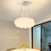 餐厅吊灯led美式 简约饭厅铁艺书房卧室客厅网红创意南瓜云朵灯具