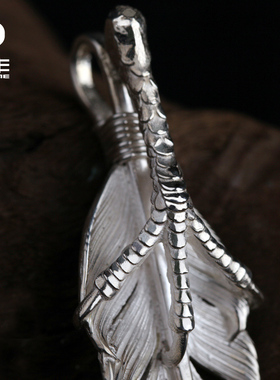 灵作银饰羽毛系列狗熊爸手时尚